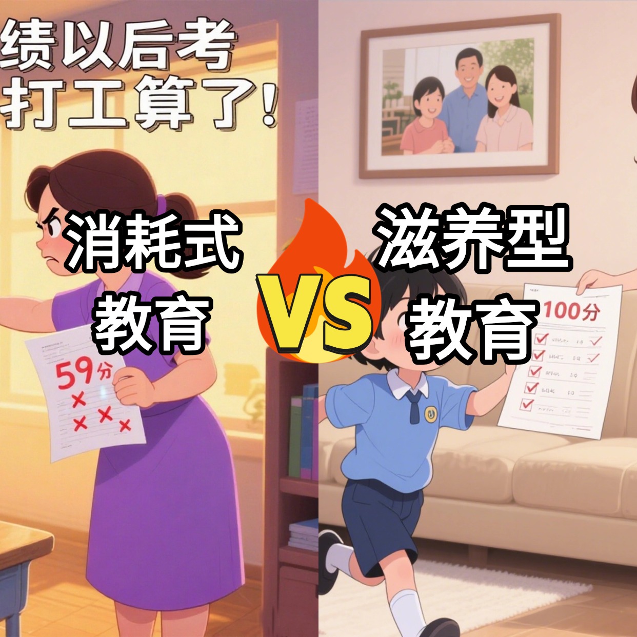 三组图揭开教育真相：你是在消耗孩子，还是在滋养孩子？